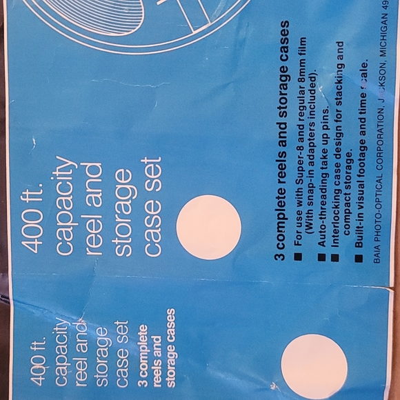 Set of 3 duel 8 reel to reel with storage boxes. - Picture 3 of 4